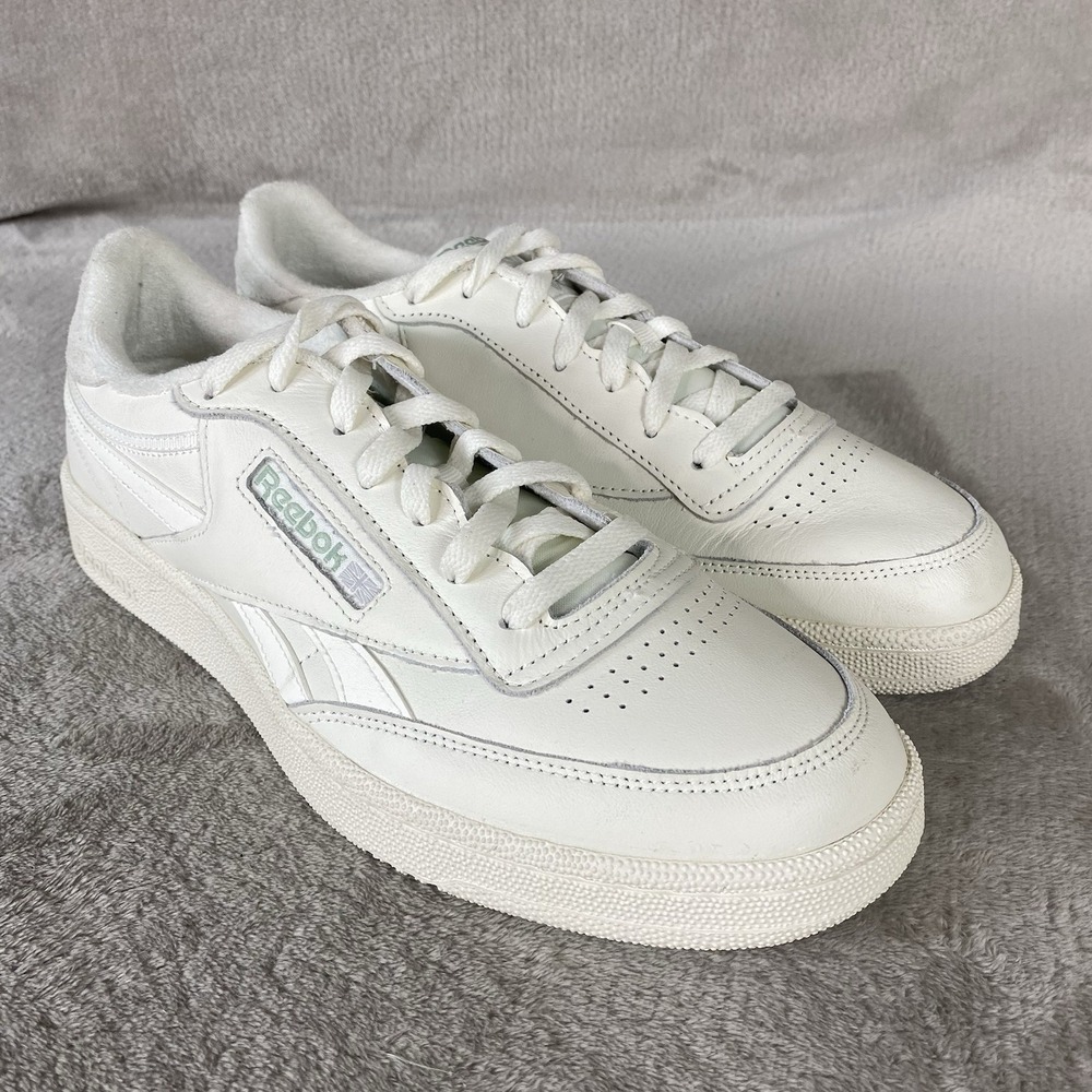 Reebok Club C Revenge Shoes Mens Size 11.5 Chalk Green Leather Sneaker NEW